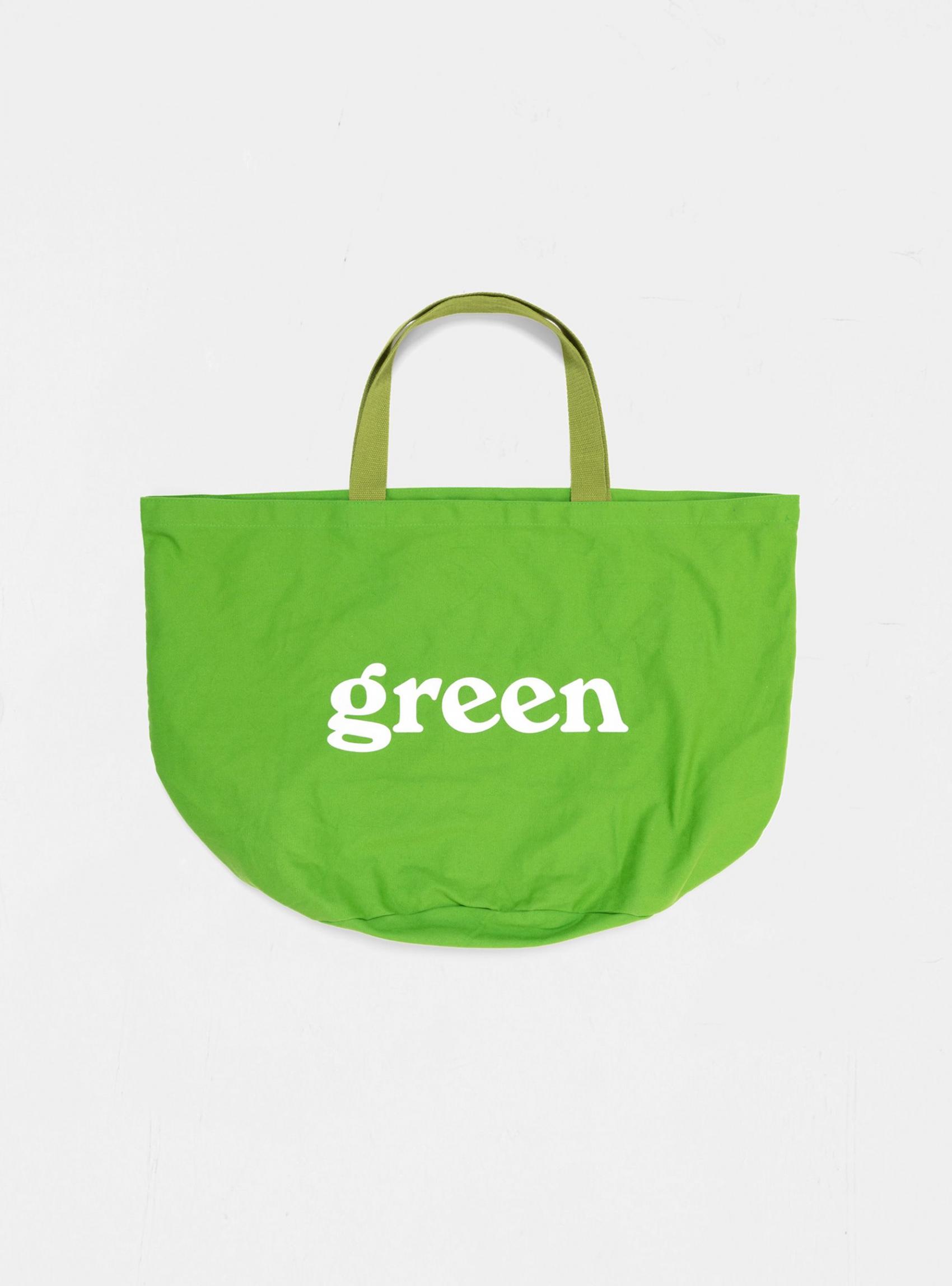 Bags | Mister Green Mens Small Round Tote Grow Pot Green & White Green & White