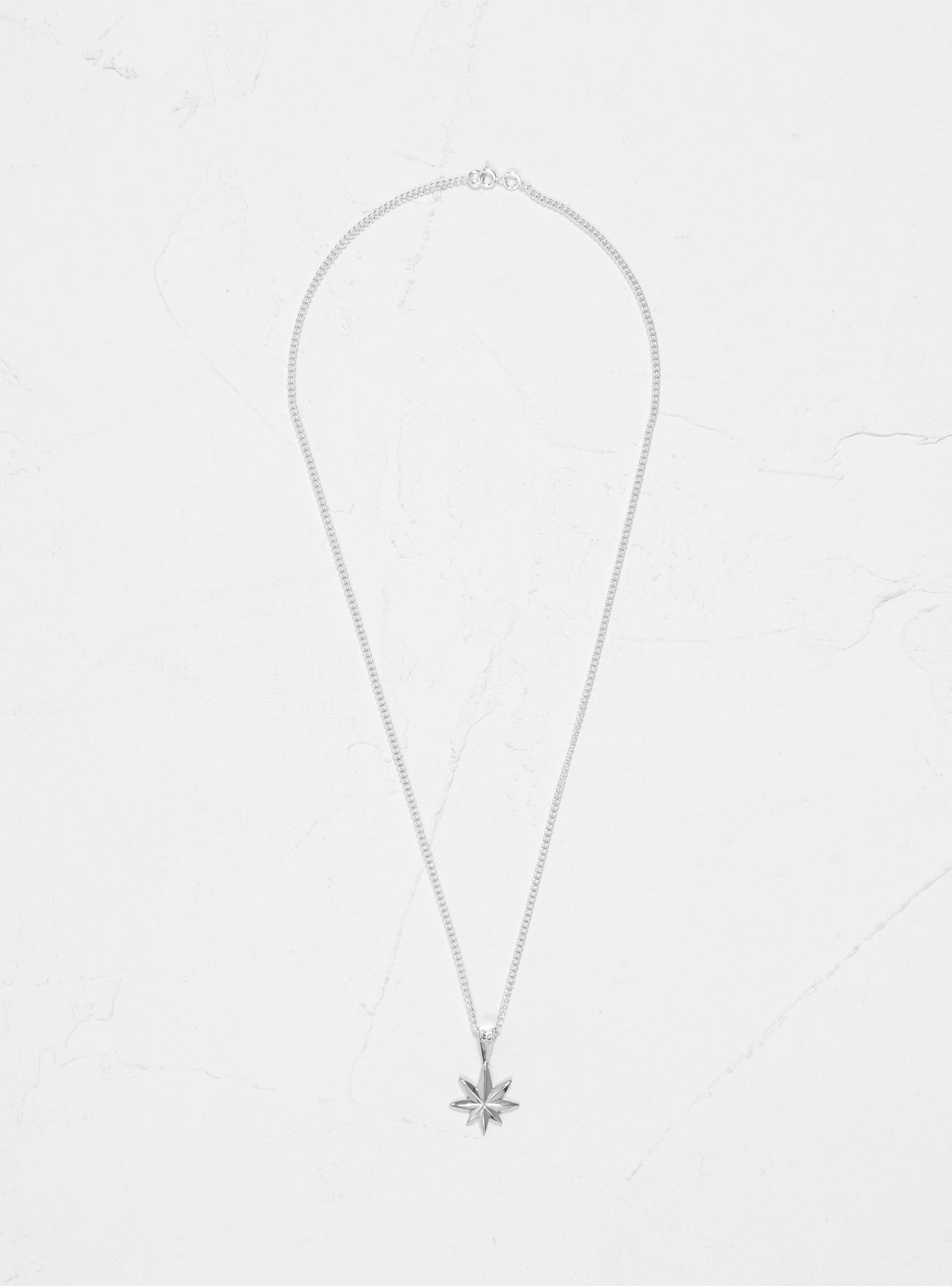 Jewellery | Maple Mens Hempstar Silver Pendant Necklace Silver