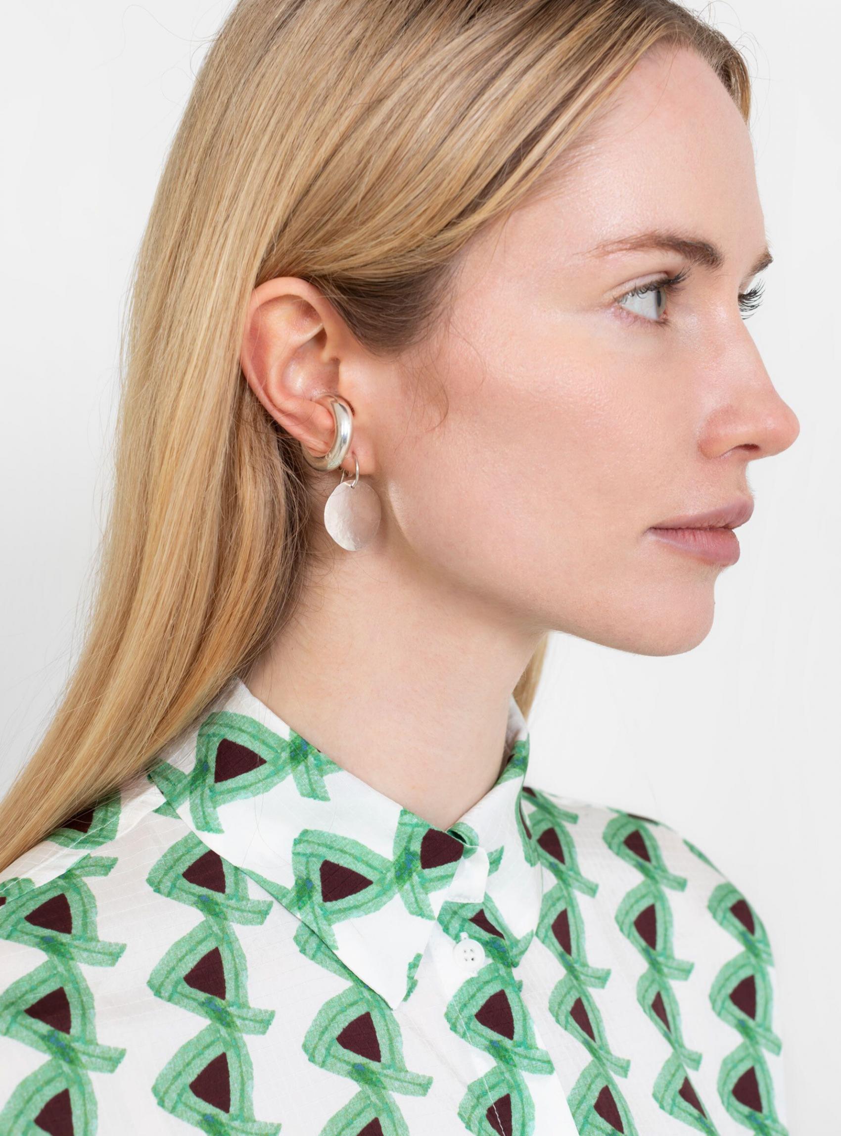 Jewellery | Saskia Diez Womens Bold Ear Cuff No.1 Silver Silver