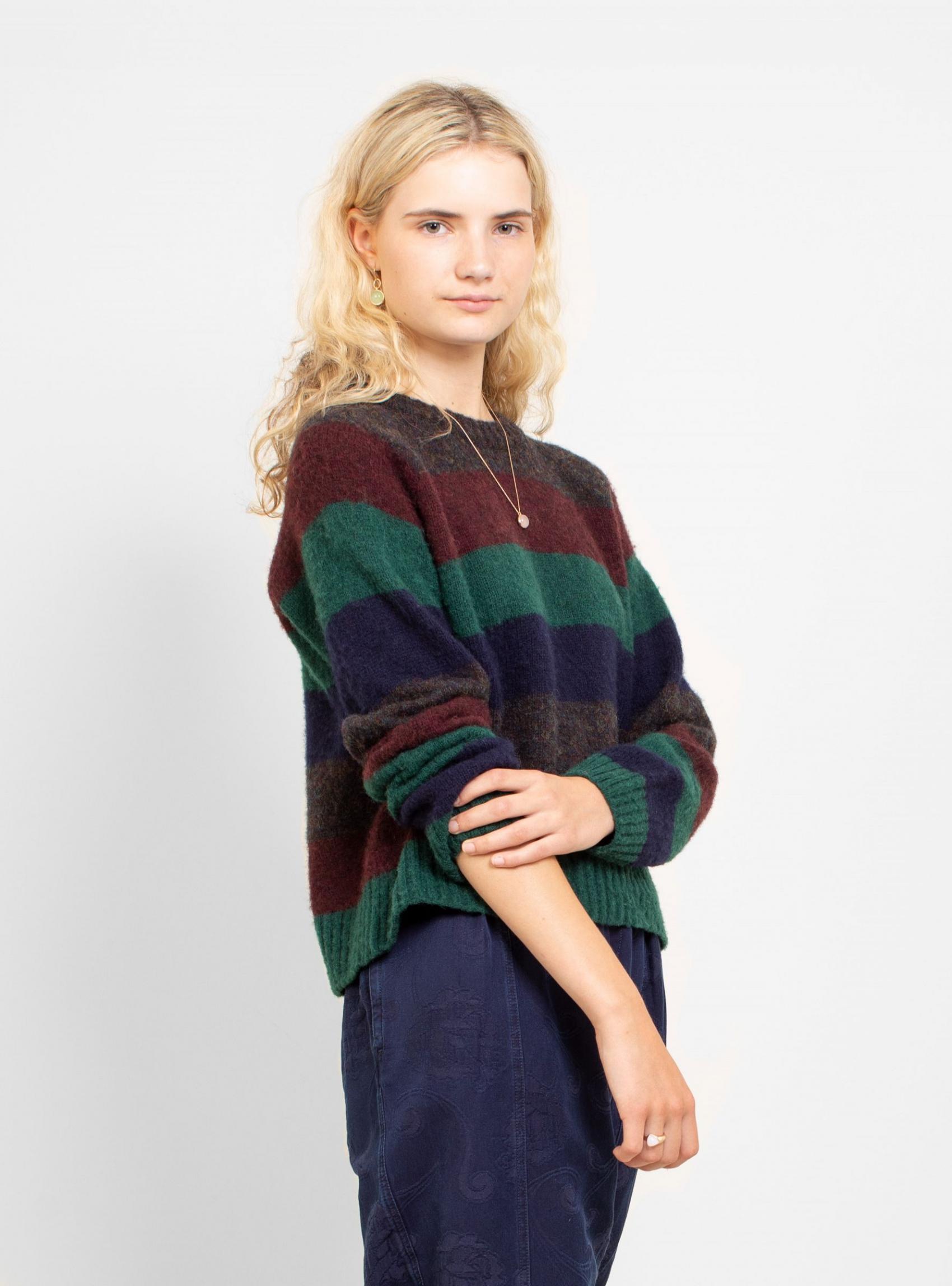 Knitwear | YMC Womens Bryer Stripe Crew Multi Multi