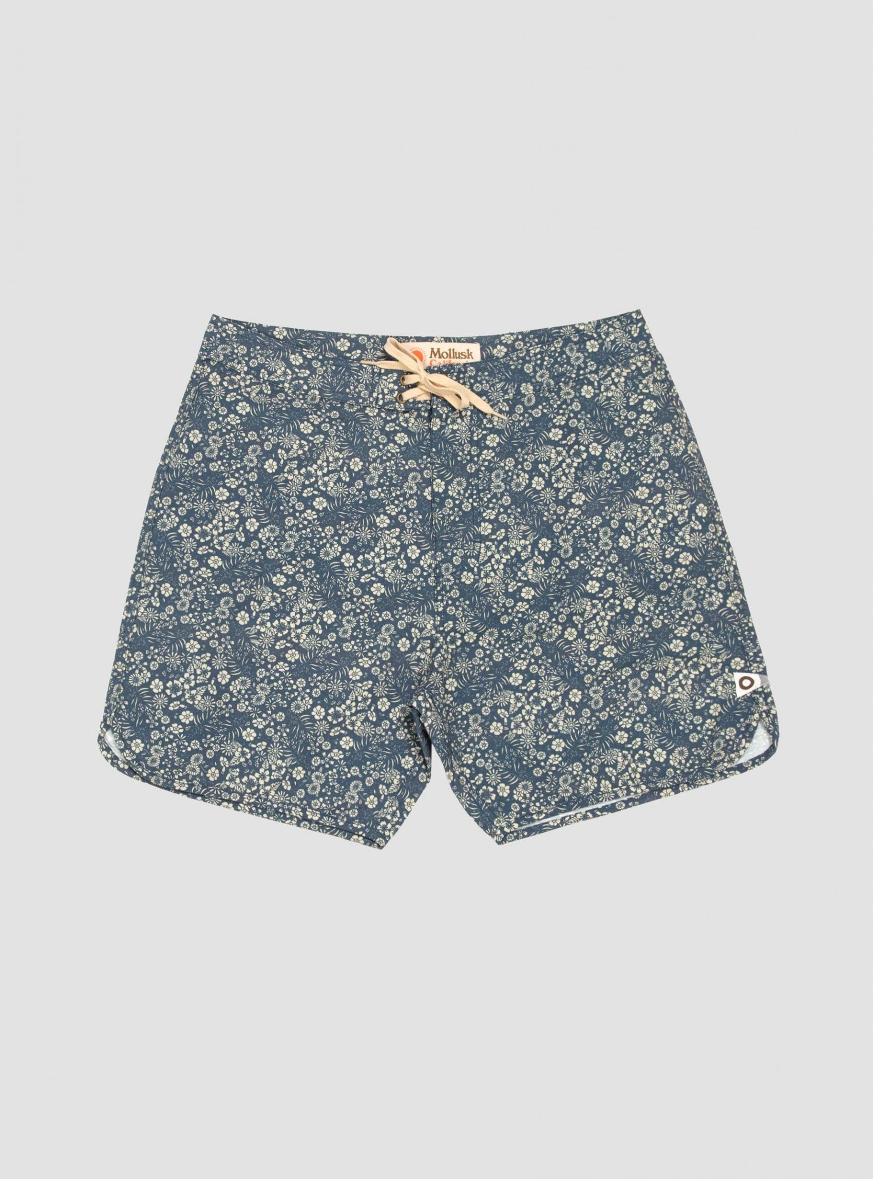 Shorts | Mollusk Mens Scallop Swimming Trunks Blue Meadow Blue