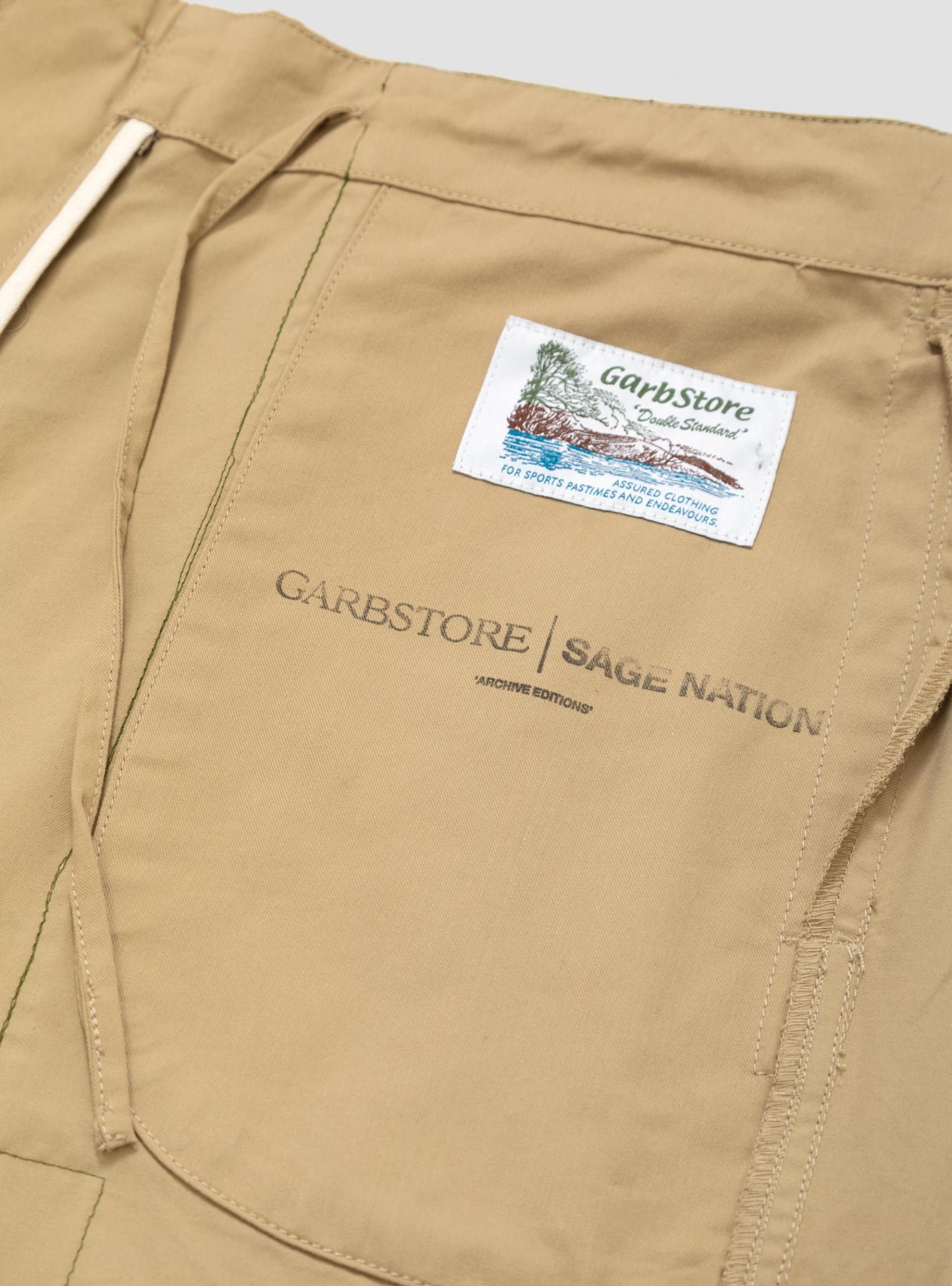 Shorts | Sage Nation X Garbstore Mens Archive Editions Work Easy Short Tan Tan