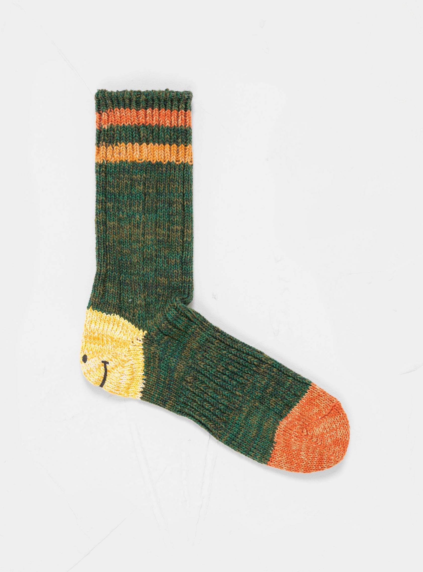 Socks & Underwear | Kapital Mens 60Yarns Grandrelle Ivy Smilie Socks Green Green