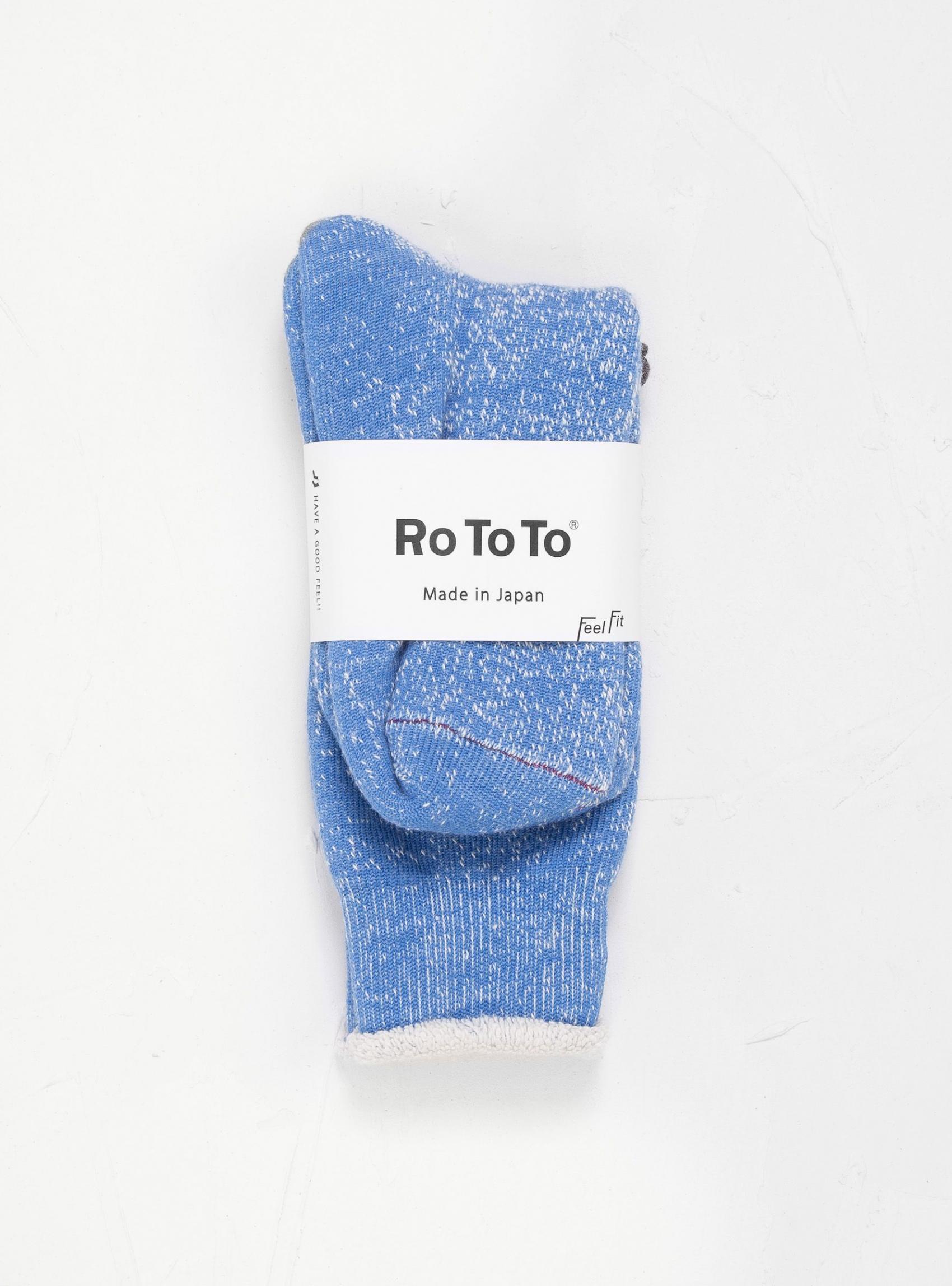 Socks & Underwear | ROTOTO Mens Double Face Merino Wool Crew Socks Blue Blue
