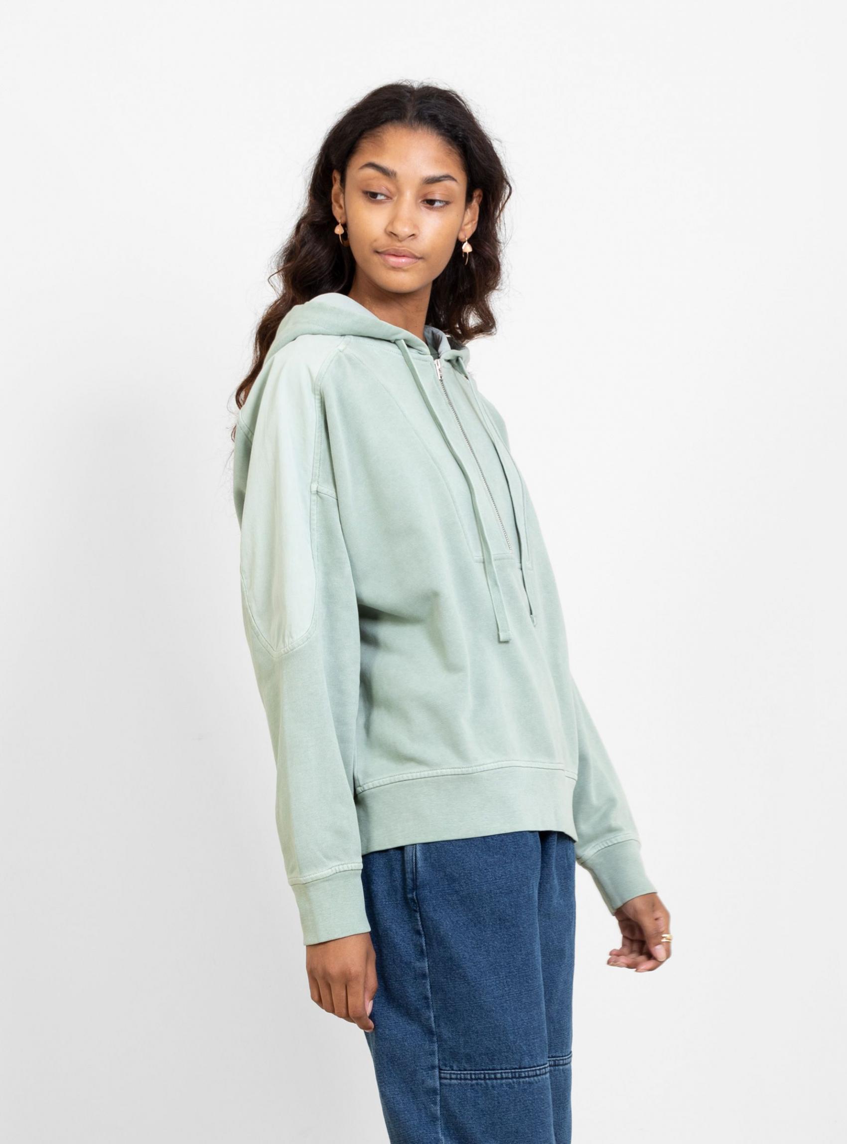 Sweatshirts | Closed Womens Long Sleeve Hoodie Sage Green Sage Green