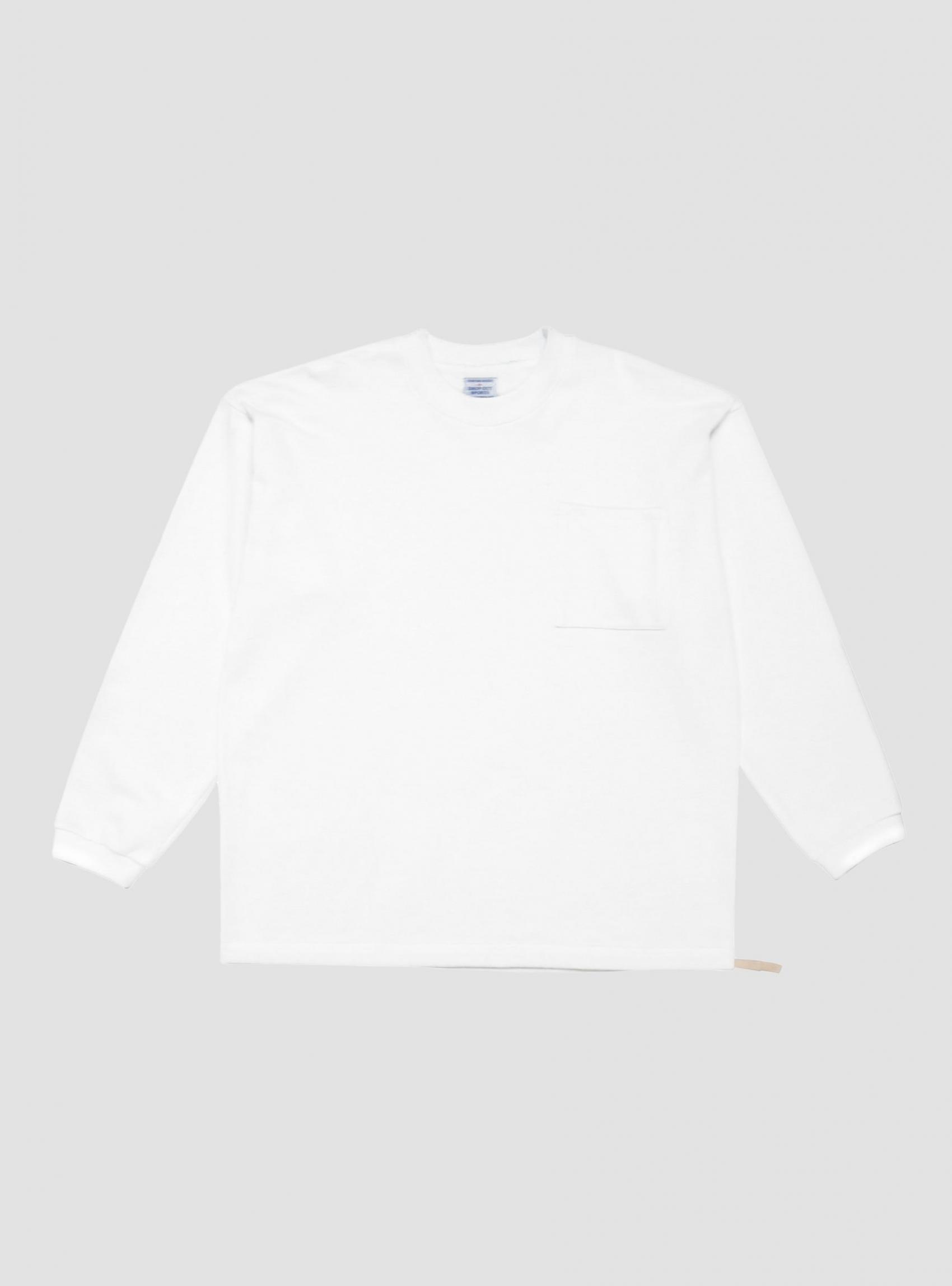 T-Shirts | Drop Out Sports Mens Long Sleeve Pocket Tee White White