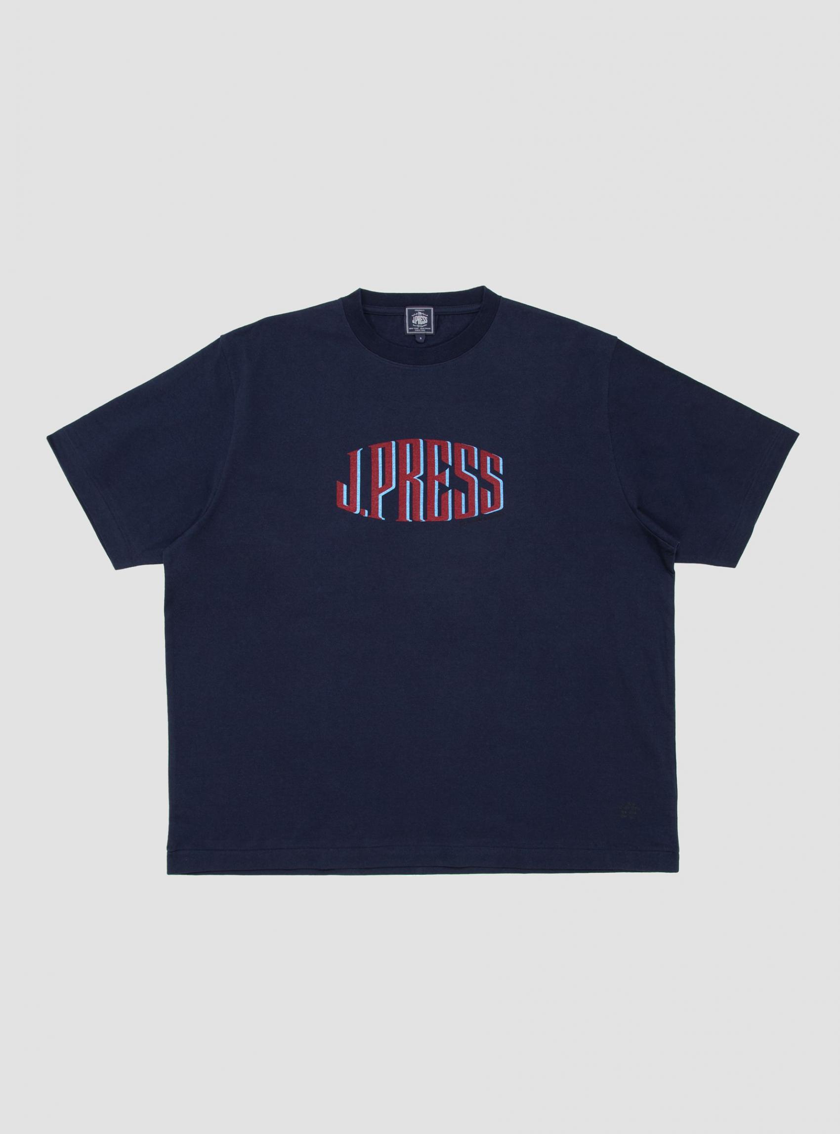 T-Shirts | J. Press Mens French Terry Logo T-Shirt Navy Navy