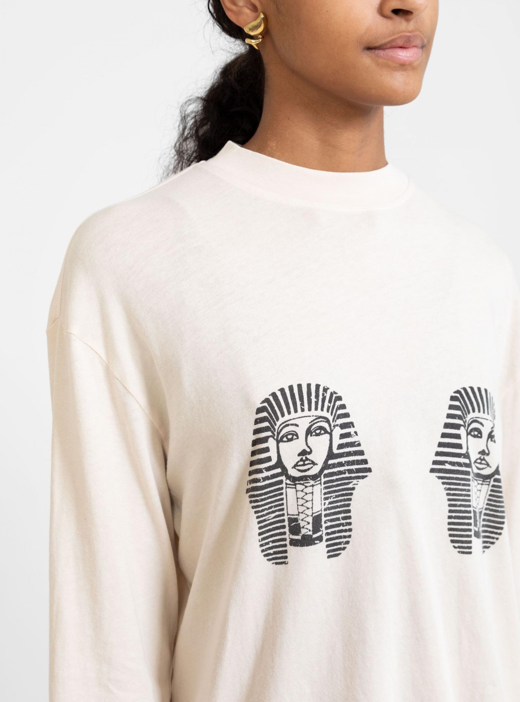 T-Shirts | Raquel Allegra Womens Mod Long Sleeve Tee Sand Sand