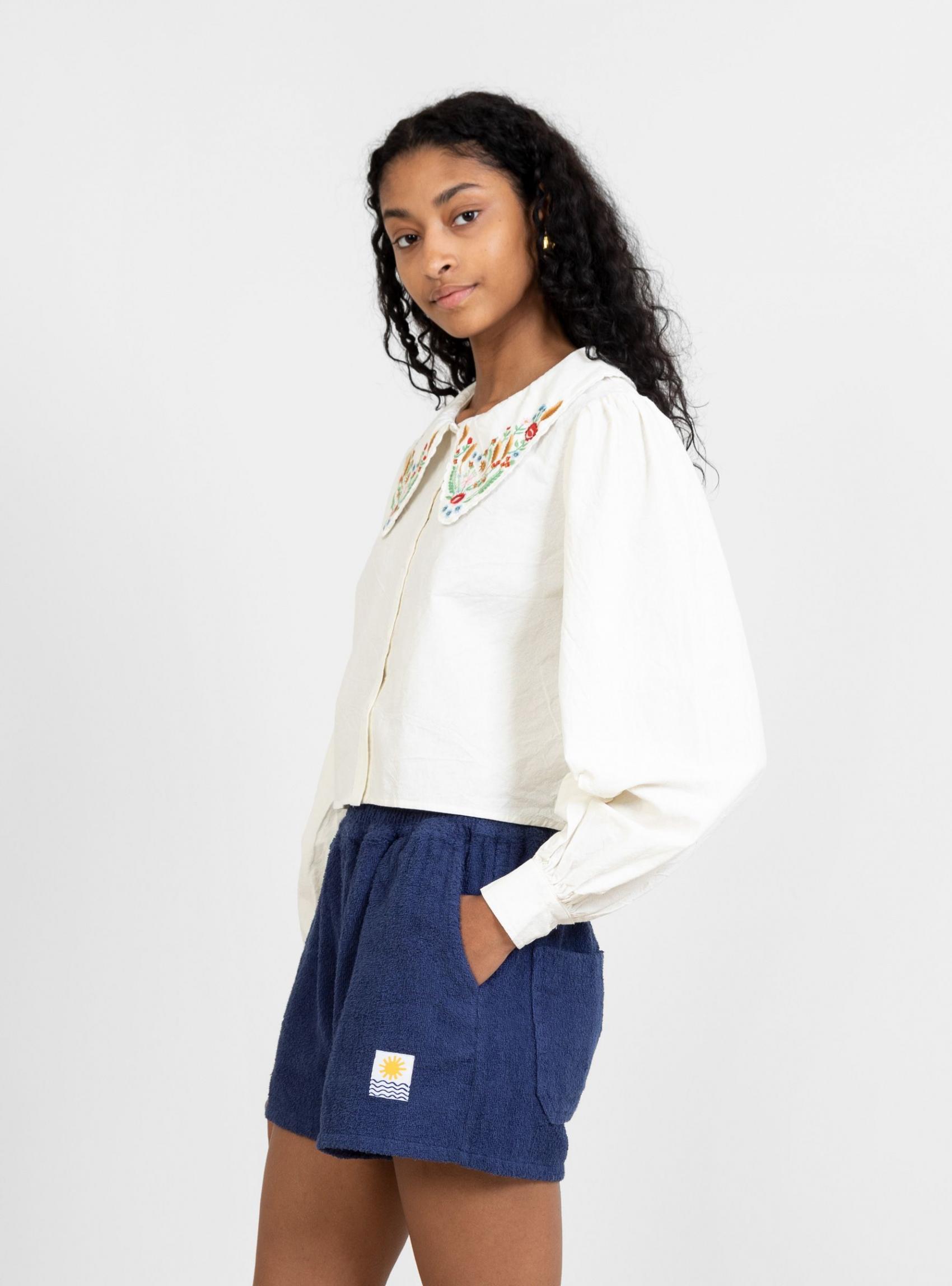 Tops | Meadows Womens Foxglove Shirt Multi Embroidery Multi