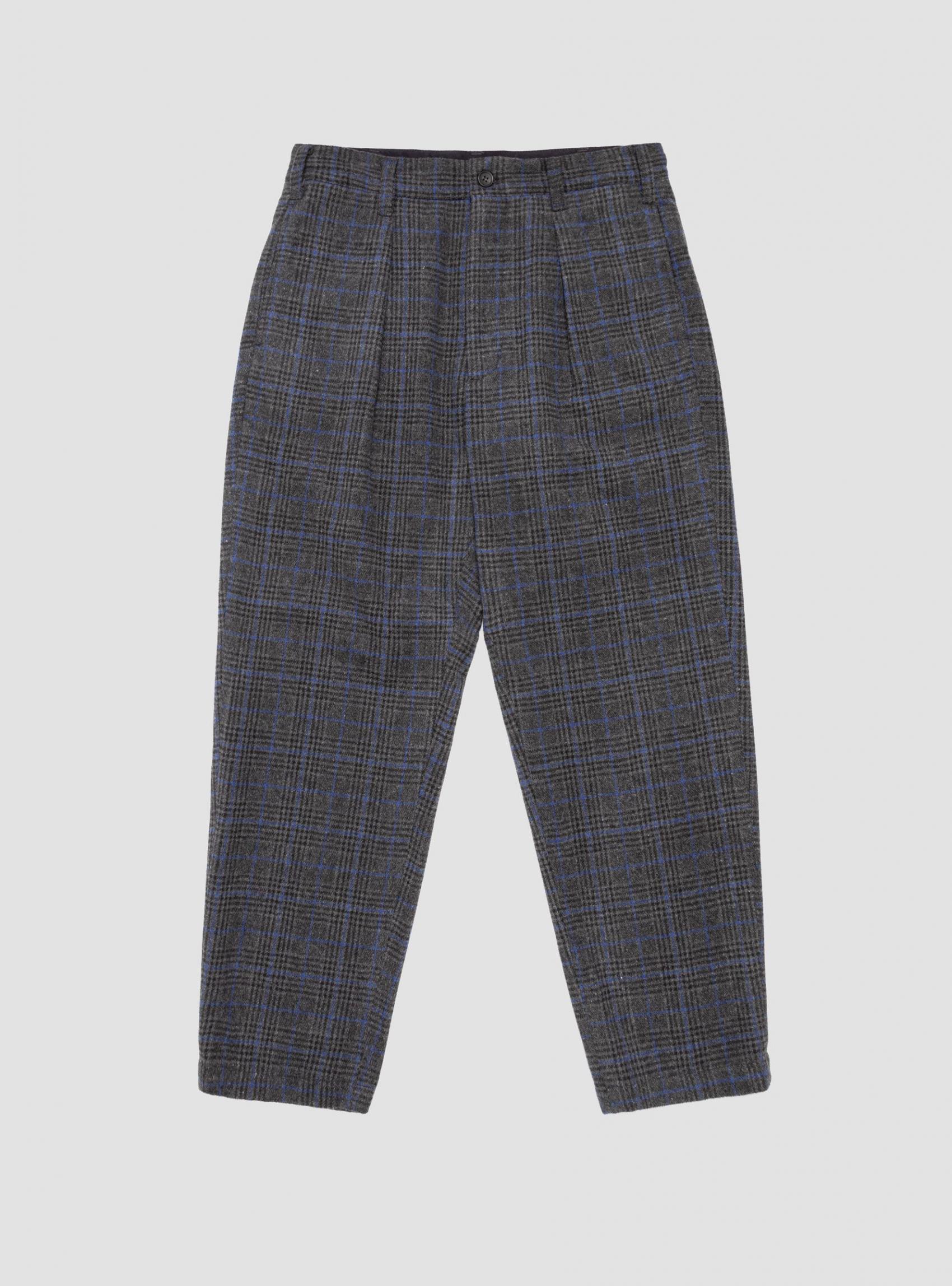 Trousers | Engineered Garments Mens Carlyle Pant Dark Grey & Blue Grey & Blue