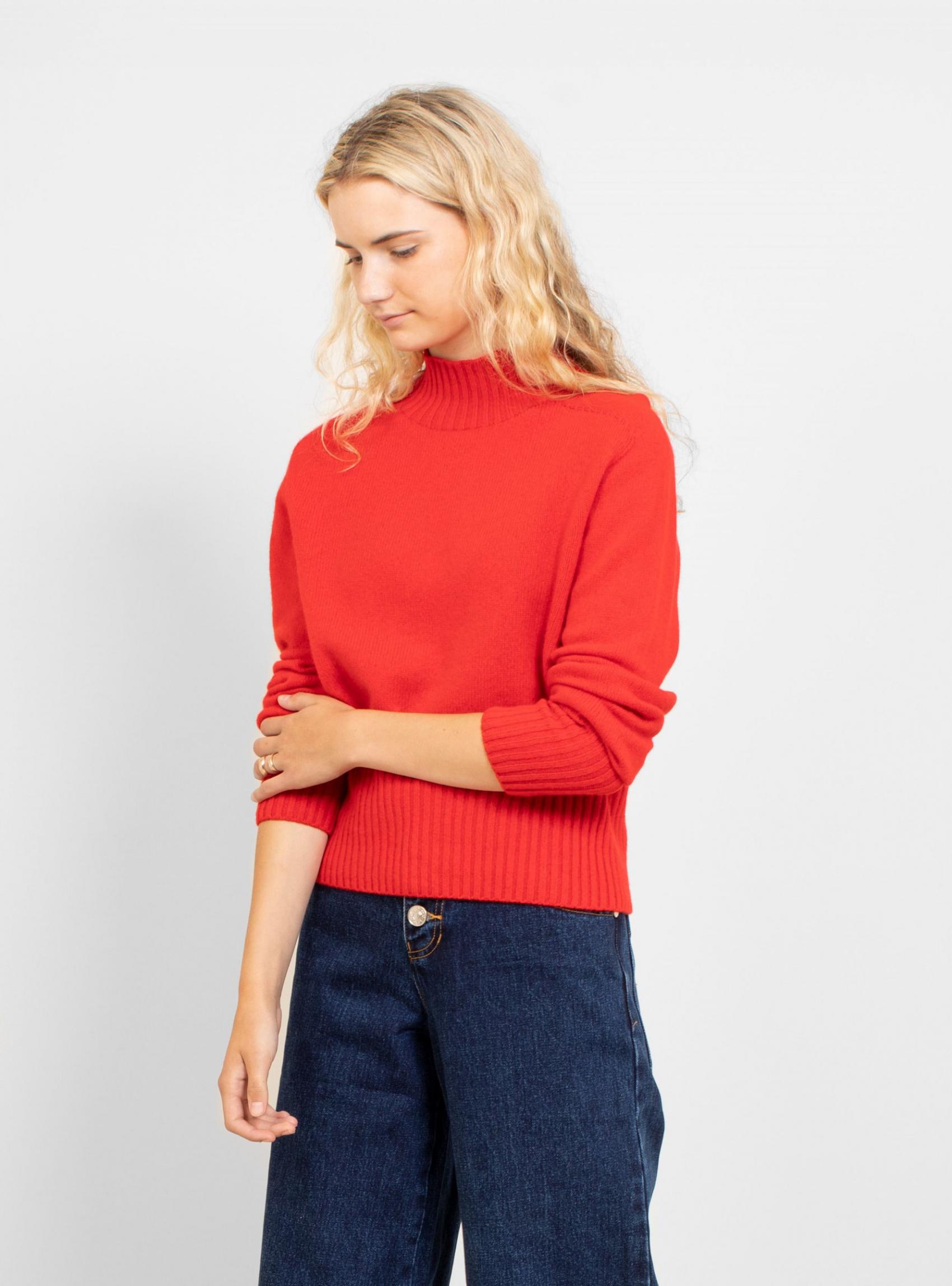 Knitwear | YMC Womens Bryter Knit Red Red